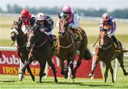 30 June 2018; Viadera, second from right, with Colin Keane up, on their way to winning the Dubai Duty Free Finest Surprise Irish EBF Maiden during day 2 of the Dubai Duty Free Irish Derby Festival at the Curragh Racecourse in Kildare. Photo by Matt Browne/Sportsfile