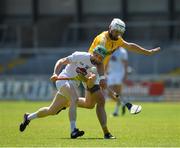 30 June 2018; Chris Bonus of Kildare in action against Neil McManus of Antrim during the Joe McDonagh Cup Relegation / Promotion play-off match between Antrim and Kildare at the Athletic Ground in Armagh. Photo by Seb Daly/Sportsfile