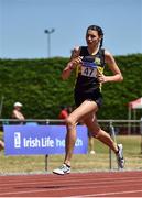 30 June 2018; Sophie O'Sullivan of Ballymore Cobh A.C., Co. Cork, competing in the Junior Women 800m event during the Irish Life Health National Junior & U23 T&F Championships at Tullamore Harriers Stadium in Tullamore, Offaly. Photo by Sam Barnes/Sportsfile