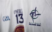30 June 2018; A general view of the jersey of Kildare's Neil Flynn in the dressing room before the GAA Football All-Ireland Senior Championship Round 3 match between Kildare and Mayo at St Conleth's Park in Newbridge, Kildare. Photo by Piaras Ó Mídheach/Sportsfile