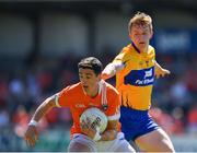 30 June 2018; Rory Grugan of Armagh in action against Pearse Lillis of Clare during the GAA Football All-Ireland Senior Championship Round 3 match between Armagh and Clare at the Athletic Grounds in Armagh. Photo by Seb Daly/Sportsfile