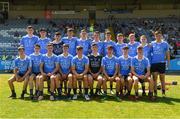 30 June 2018; The Dublin squad before the Electric Ireland Leinster GAA Hurling Minor Championship Final match between Dublin and Kilkenny at O'Moore Park in Portlaoise, Laois. Photo by Ray McManus/Sportsfile