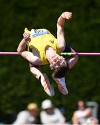 30 June 2018; Ryan Carthy-Walsh of Adamstown A.C. Co. Wexford, competing in the Junior Men High Jump event during the Irish Life Health National Junior & U23 T&F Championships at Tullamore Harriers Stadium in Tullamore, Offaly. Photo by Sam Barnes/Sportsfile