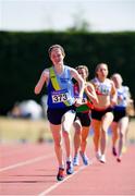 30 June 2018; Avril Deegan of Ballyroan, Abbeyleix & District A.C., Co. Laois, on her way to winning the U23 Women 1500m event during the Irish Life Health National Junior & U23 T&F Championships at Tullamore Harriers Stadium in Tullamore, Offaly.  Photo by Sam Barnes/Sportsfile