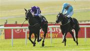 30 June 2018; Van Beethoven, with Ryan Moore up, on their way to winning the GAIN Railway Stakes from second place Marie's Diamond with Silvester De Sousa during day 2 of the Dubai Duty Free Irish Derby Festival at the Curragh Racecourse in Kildare. Photo by Matt Browne/Sportsfile