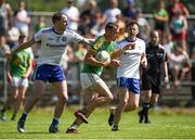 30 June 2018; Michael McWeeney of Leitrim in action against Conor Boyle of Monaghan during the GAA Football All-Ireland Senior Championship Round 3 match between Leitrim and Monaghan at Páirc Seán Mac Diarmada in Carrick-on-Shannon, Leitrim. Photo by Daire Brennan/Sportsfile