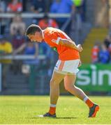 30 June 2018; Rory Grugan of Armagh celebrates at the final whistle following his side's victory during the GAA Football All-Ireland Senior Championship Round 3 match between Armagh and Clare at the Athletic Grounds in Armagh. Photo by Seb Daly/Sportsfile