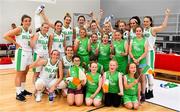30 June 2018; The Ireland team celebrate with young fans after the FIBA 2018 Women's European Championships for Small Nations Classification match between Ireland and Moldova at Mardyke Arena, Cork, Ireland. Photo by Brendan Moran/Sportsfile