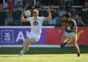 30 June 2018; Daniel Flynn of Kildare in action against Ger Cafferkey of Mayo during the GAA Football All-Ireland Senior Championship Round 3 match between Kildare and Mayo at St Conleth's Park in Newbridge, Kildare. Photo by Piaras Ó Mídheach/Sportsfile