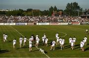 30 June 2018; Kildare players break away from their team photograph prior to the GAA Football All-Ireland Senior Championship Round 3 match between Kildare and Mayo at St Conleth's Park in Newbridge, Kildare. Photo by Stephen McCarthy/Sportsfile