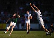 30 June 2018; Patrick Durcan of Mayo in action against Peter Kelly of Kildare during the GAA Football All-Ireland Senior Championship Round 3 match between Kildare and Mayo at St Conleth's Park in Newbridge, Kildare. Photo by Stephen McCarthy/Sportsfile