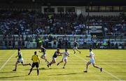 30 June 2018; Kevin Feely of Kildare is tackled by Aidan O'Shea of Mayo during the GAA Football All-Ireland Senior Championship Round 3 match between Kildare and Mayo at St Conleth's Park in Newbridge, Kildare. Photo by Stephen McCarthy/Sportsfile