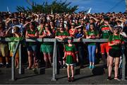 30 June 2018; Mayo supporters watch on during the GAA Football All-Ireland Senior Championship Round 3 match between Kildare and Mayo at St Conleth's Park in Newbridge, Kildare. Photo by Stephen McCarthy/Sportsfile