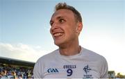 30 June 2018; Tommy Moolick of Kildare celebrates after the GAA Football All-Ireland Senior Championship Round 3 match between Kildare and Mayo at St Conleth's Park in Newbridge, Kildare. Photo by Piaras Ó Mídheach/Sportsfile