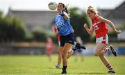 30 June 2018; Laura Quinn of Dublin in action during the GAA All-Ireland Minor A Ladies Football Semi-final match between Cork and Dublin at MacDonagh Park in Nenagh, Tipperary. Photo by Harry Murphy/Sportsfile