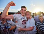 30 June 2018; Mark Hyland of Kildare is congratulated by his mother Máire following the GAA Football All-Ireland Senior Championship Round 3 match between Kildare and Mayo at St Conleth's Park in Newbridge, Kildare. Photo by Stephen McCarthy/Sportsfile