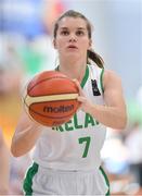 28 June 2018; Claire Rockall of Ireland during the FIBA 2018 Women's European Championships for Small Nations Group B match between Ireland and Cyprus at Mardyke Arena, Cork, Ireland. Photo by Brendan Moran/Sportsfile