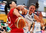 30 June 2018; Tessy Hetting of Luxembourg in action against Ashleigh Stephanie Vella of Malta during the FIBA 2018 Women's European Championships for Small Nations semi-final match between Luxembourg and Malta at Mardyke Arena, Cork, Ireland. Photo by Brendan Moran/Sportsfile