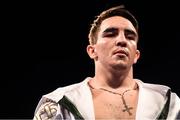 30 June 2018; Michael Conlan acknowledges supporters ahead of his bout against Adeilson Dos Santos at the SSE Arena in Belfast.  Photo by Ramsey Cardy/Sportsfile