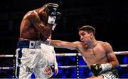 30 June 2018; Michael Conlan, right, in action against Adeilson Dos Santos during their Super Featherweight bout at the SSE Arena in Belfast.  Photo by Ramsey Cardy/Sportsfile
