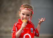 1 July 2018; Cork supporter Emma O'Brien, age 5, from Douglas, Co Cork, prior to the Munster GAA Hurling Senior Championship Final match between Cork and Clare at Semple Stadium in Thurles, Tipperary. Photo by Eóin Noonan/Sportsfile