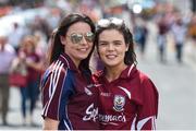 1 July 2018; Galway supporters Neasa, left, and Sorcha Folan, both from Rossmuc, Co Galway prior to the Leinster GAA Hurling Senior Championship Final match between Kilkenny and Galway at Croke Park in Dublin. Photo by Stephen McCarthy/Sportsfile