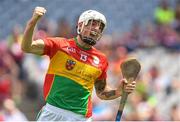 1 July 2018; James Doyle of Carlow celebrates after scoring his side's first goal of the game during the Joe McDonagh Cup Final match between Westmeath and Carlow at Croke Park in Dublin. Photo by Ramsey Cardy/Sportsfile