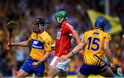 1 July 2018; David Reidy of Clare celebrates after scoring his side's first goal during the Munster GAA Hurling Senior Championship Final match between Cork and Clare at Semple Stadium in Thurles, Tipperary. Photo by David Fitzgerald/Sportsfile