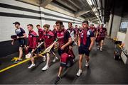 1 July 2018; Galway players arrive prior to the Leinster GAA Hurling Senior Championship Final match between Kilkenny and Galway at Croke Park in Dublin. Photo by Stephen McCarthy/Sportsfile
