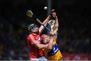 1 July 2018; John Conlon of Clare in action against Colm Spillane of Cork during the Munster GAA Hurling Senior Championship Final match between Cork and Clare at Semple Stadium in Thurles, Tipperary. Photo by David Fitzgerald/Sportsfile