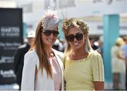 1 July 2018; Joanne Quirke from Skerries, Co Dublin and Gemma Cochrane from Fife, Scotland during day 3 of the Dubai Duty Free Irish Derby Festival at the Curragh Racecourse in Kildare. Photo by Matt Browne/Sportsfile