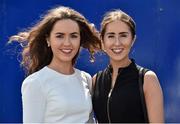1 July 2018; Sorcha Murray, left, and her sister Caoimhe, from Fethard, Co Tipperary at during day 3 of the Dubai Duty Free Irish Derby Festival at the Curragh Racecourse in Kildare. Photo by Matt Browne/Sportsfile