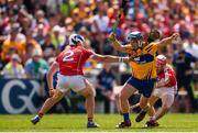 1 July 2018; Podge Collins of Clare in action against Sean O'Donoghue of Cork during the Munster GAA Hurling Senior Championship Final match between Cork and Clare at Semple Stadium in Thurles, Tipperary. Photo by Eóin Noonan/Sportsfile