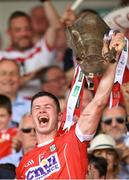 1 July 2018; Seamus Harnedy of Cork lifts the cup following the Munster GAA Hurling Senior Championship Final match between Cork and Clare at Semple Stadium in Thurles, Tipperary. Photo by Eóin Noonan/Sportsfile