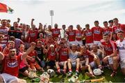 1 July 2018; Cork players celebrate with the cup following the Munster GAA Hurling Senior Championship Final match between Cork and Clare at Semple Stadium in Thurles, Tipperary. Photo by Eóin Noonan/Sportsfile