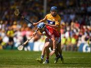1 July 2018; Sean O'Donoghue of Cork in action against Shane O'Donnell of Clare  during the Munster GAA Hurling Senior Championship Final match between Cork and Clare at Semple Stadium in Thurles, Tipperary. Photo by Ray McManus/Sportsfile