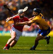 1 July 2018; Patrick Horgan of Cork in action against David McInerney of Clare during the Munster GAA Hurling Senior Championship Final match between Cork and Clare at Semple Stadium in Thurles, Tipperary. Photo by Ray McManus/Sportsfile