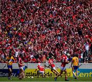 1 July 2018; Cork fans celebrate after Luke Meade of Cork (13) scored their side's first goal during the Munster GAA Hurling Senior Championship Final match between Cork and Clare at Semple Stadium in Thurles, Tipperary. Photo by David Fitzgerald/Sportsfile