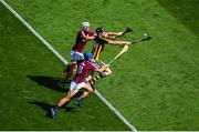 1 July 2018; Walter Walsh of Kilkenny in action against Gearóid McInerney, left, and Johnny Coen of Galway during the Leinster GAA Hurling Senior Championship Final match between Kilkenny and Galway at Croke Park in Dublin. Photo by Daire Brennan/Sportsfile