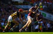 1 July 2018; Joseph Cooney of Galway in action against Cillian Buckley of Kilkenny during the Leinster GAA Hurling Senior Championship Final match between Kilkenny and Galway at Croke Park in Dublin. Photo by Ramsey Cardy/Sportsfile