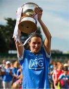 1 July 2018; Dublin captain Sinéad Aherne lifts the cup after the TG4 Leinster Ladies Senior Football Final match between Dublin and Westmeath at Netwatch Cullen Park in Carlow. Photo by Piaras Ó Mídheach/Sportsfile