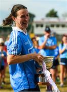 1 July 2018; Dublin captain Sinéad Aherne with the cup after the TG4 Leinster Ladies Senior Football Final match between Dublin and Westmeath at Netwatch Cullen Park in Carlow. Photo by Piaras Ó Mídheach/Sportsfile