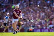 1 July 2018; Joe Canning of Galway takes a free during the Leinster GAA Hurling Senior Championship Final match between Kilkenny and Galway at Croke Park in Dublin. Photo by Stephen McCarthy/Sportsfile