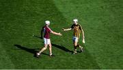 1 July 2018; Pádraig Walsh of Kilkenny shakes hands with Joe Canning of Galway after the Leinster GAA Hurling Senior Championship Final match between Kilkenny and Galway at Croke Park in Dublin. Photo by Daire Brennan/Sportsfile