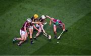 1 July 2018; Daithí Burke, left, and Adrian Touhy of Galway in action against Billy Ryan, and Liam Blanchfield of Kilkenny during the Leinster GAA Hurling Senior Championship Final match between Kilkenny and Galway at Croke Park in Dublin. Photo by Daire Brennan/Sportsfile