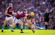 1 July 2018; Richie Leahy of Kilkenny in action against Cathal Mannion of Galway during the Leinster GAA Hurling Senior Championship Final match between Kilkenny and Galway at Croke Park in Dublin. Photo by Stephen McCarthy/Sportsfile