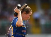 1 July 2018; Laurie Ahern of Wicklow cools down during a break in play during the TG4 Leinster Intermediate Championship Final match between Laois and Wicklow at Netwatch Cullen Park, Carlow. Photo by Piaras Ó Mídheach/Sportsfile
