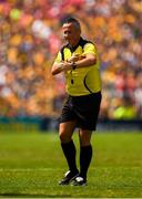 1 July 2018; Referee James McGrath during the Munster GAA Hurling Senior Championship Final match between Cork and Clare at Semple Stadium in Thurles, Tipperary. Photo by Ray McManus/Sportsfile