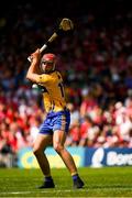 1 July 2018; Peter Duggan of Clare takes a free during the Munster GAA Hurling Senior Championship Final match between Cork and Clare at Semple Stadium in Thurles, Tipperary. Photo by Ray McManus/Sportsfile