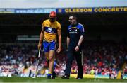 1 July 2018; Clare joint-manager Gerry O'Connor with Peter Duggan prior to the Munster GAA Hurling Senior Championship Final match between Cork and Clare at Semple Stadium in Thurles, Tipperary. Photo by David Fitzgerald/Sportsfile